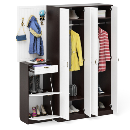 П-6 прихожая компоновка № 15 МДФ фрезеровка прованс