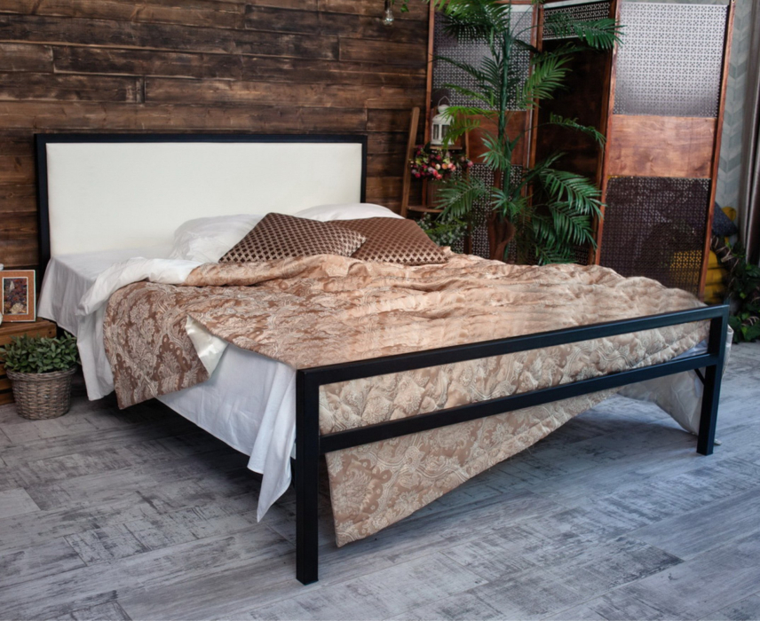 Кровати 180х200, Кровать в стиле лофт Лоренцо 1.8 (Черный)