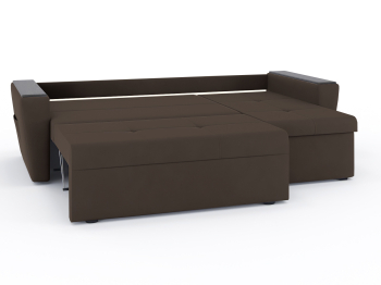 Диван-кровать угловой Дубай Майами еврокнижка трехсекционная, велюр