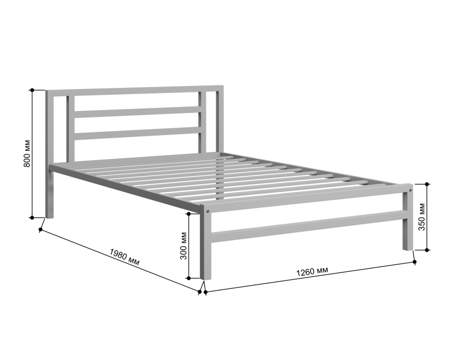 Кровати 120х190, Полутороспальная кровать Титан 120 ящики дуб крафт табак
