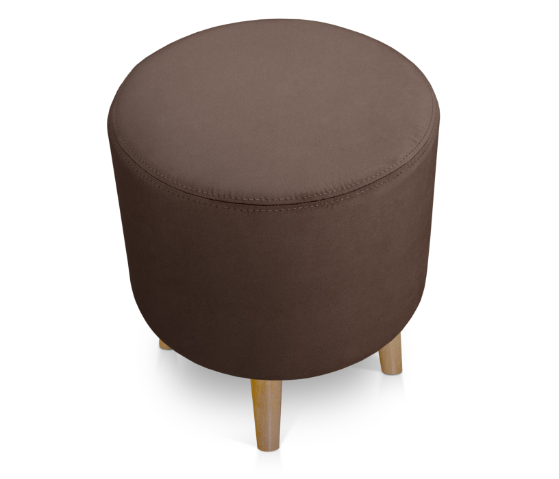 Банкетки, Пуфик круглый Ронд на высоких ножках, микровелюр