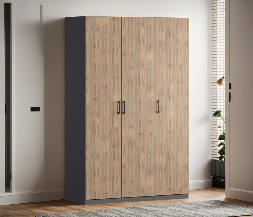 Для одежды, Шкаф трехдверный Макс 1500 мм, вариант №1 (ЛДСП)