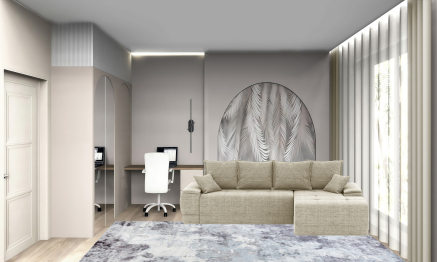 Диван-кровать угловой Нордвикс Мини, рогожка