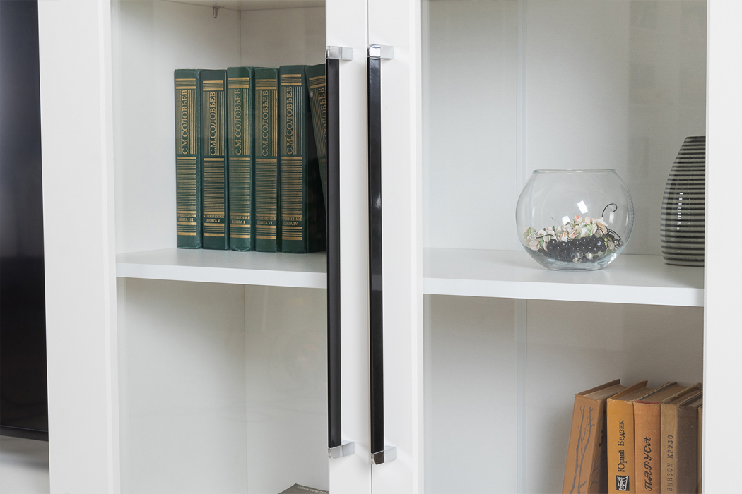 Стенки для гостиной, Широкий сервант с ТВ-тумбой Валенсия № 76