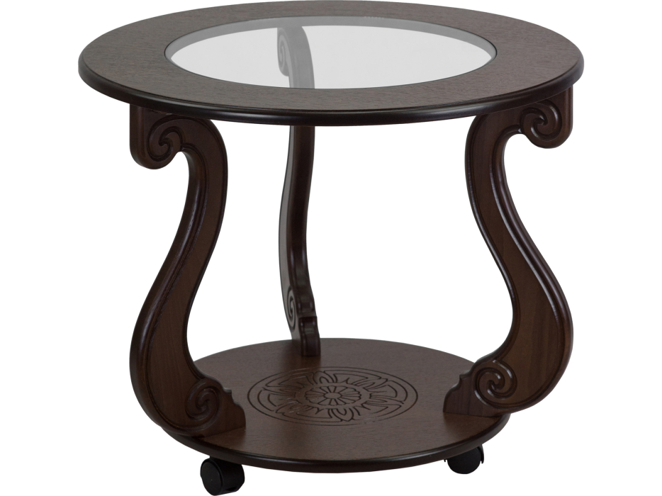 Журнальные столики, Стол журнальный Мебелик Грация (С) на колесах