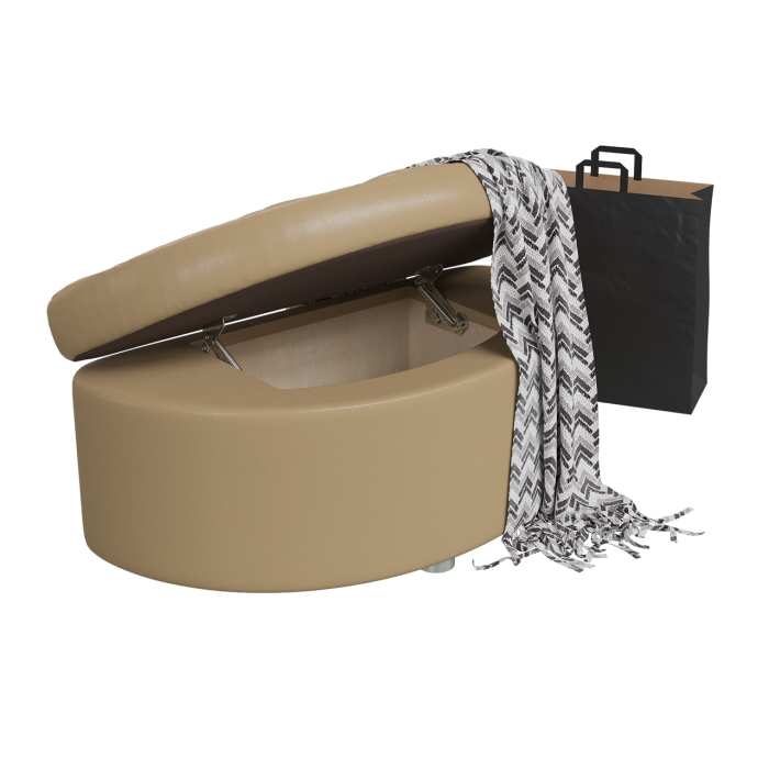 Банкетки, Банкетка в прихожую с нишей Луна искусственная кожа