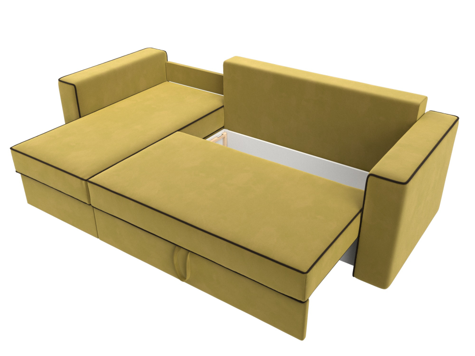 Диваны угловые в гостиную, Угловой диван Принстон левый угол, микровельвет