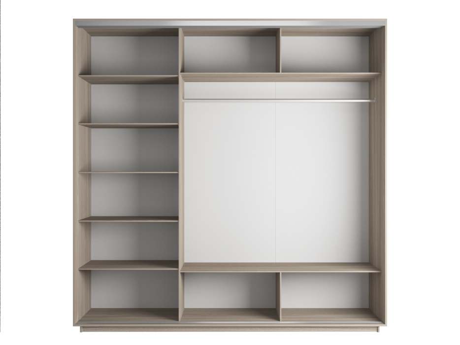 Шкафы-купе, Шкаф-купе Экспресс 1015, 180х60х220