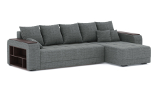 Диваны угловые в гостиную, Диван-кровать угловой Дубай еврокнижка, рогожка