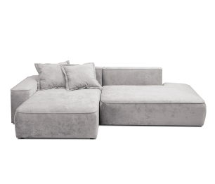 Диван угловой "Бали"со спальным местом, микровелюр