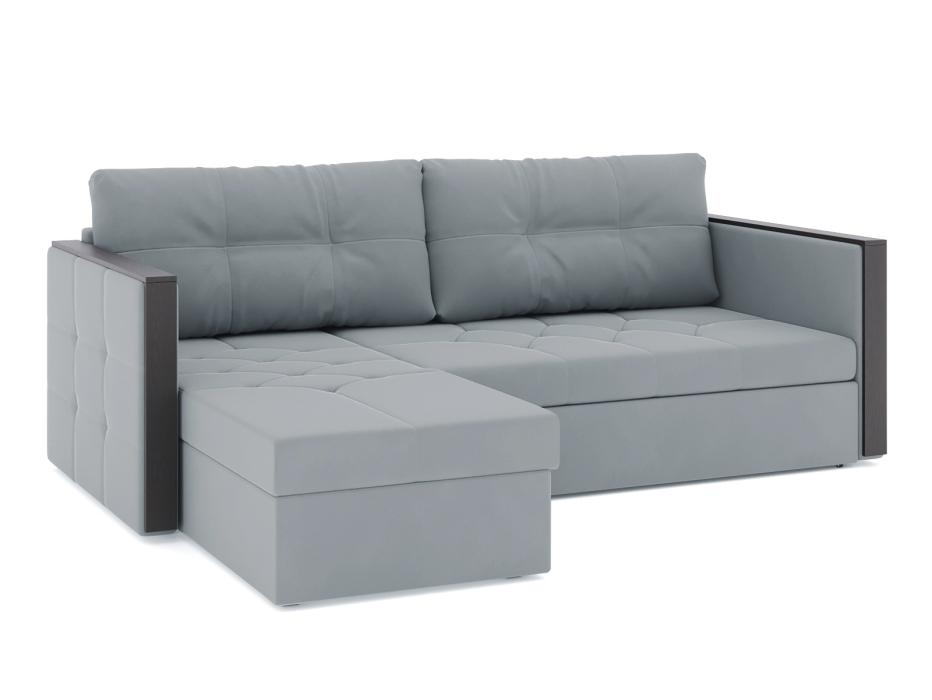 Диваны угловые в гостиную, Диван-кровать угловой Даймонд дельфин, велюр