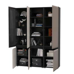 Набор шкафов в гостиную Сидней из двух шкафов 13.200 и одного шкаф-витрины 13.201