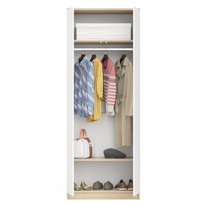 Шкафы двухстворчатые, Шкаф двухдверный Мори МШ800.1