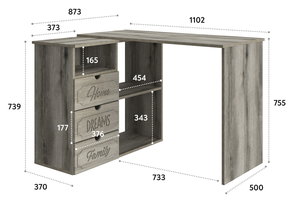 Угловые, Стол угловой Дримстар ДС-5
