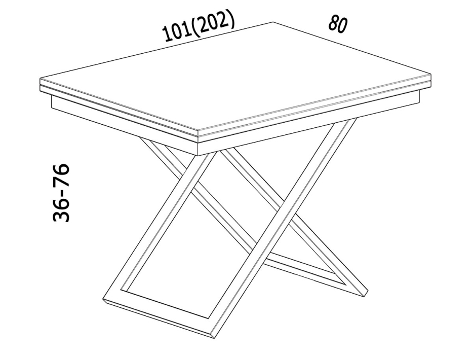 Столы-трансформеры, Стол трансформер Cross (золото)