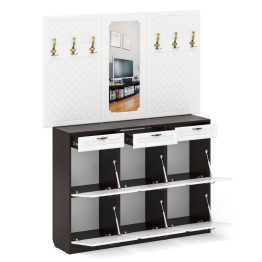 Прихожая П-6 № 6 МДФ фрезеровка ромб