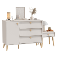 Комоды, Комод с дверкой и тремя ящиками и тумба прикроватная Афина