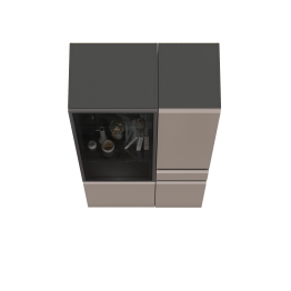 Набор шкафов Сидней - шкаф с ящиком и шкаф-витрин