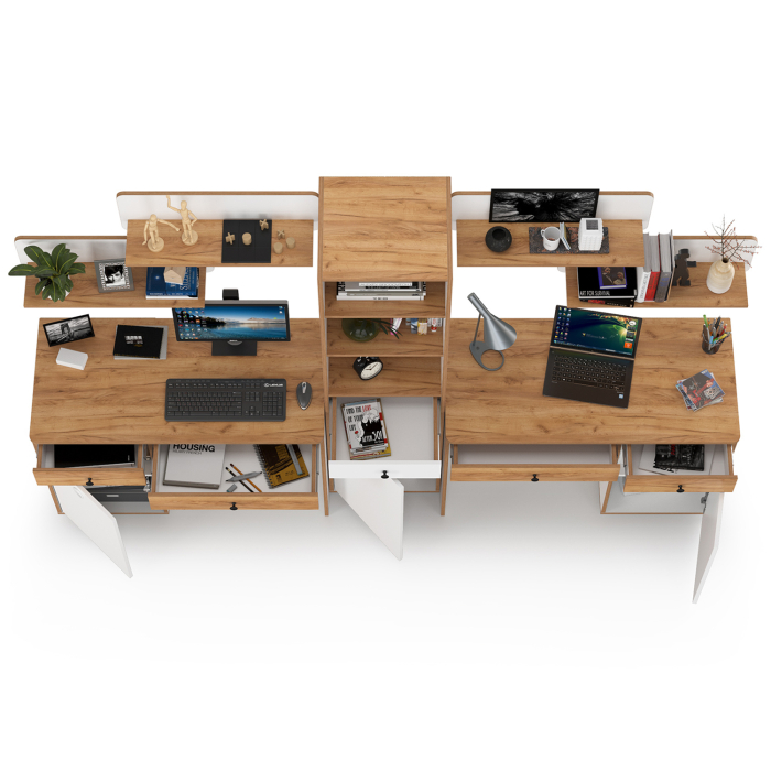 Офисная мебель, Столы для учёбы двоих детей Вуди