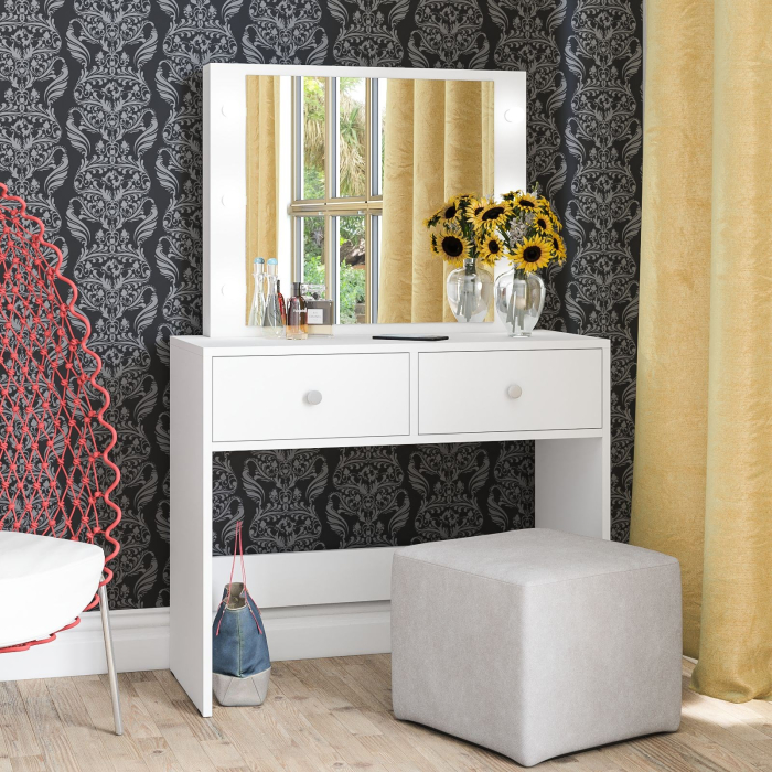 С зеркалом, Стол туалетный с подсветкой СТ-5