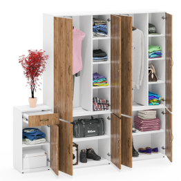 Набор шкафов Лидер-8 с тумбочкой комплектация № 36