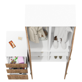 Два пенала для белья и одежды Лидер-8 и тумба на три выдвижных ящика