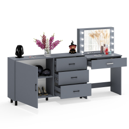 Комод ящики и дверка 122-1504 и туалетный столик с подсветкой СТ-4