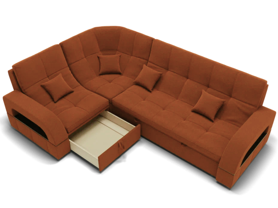 Диваны угловые в гостиную, Модульный диван Майами-3,микровелюр,антивандальная ткань,венеция