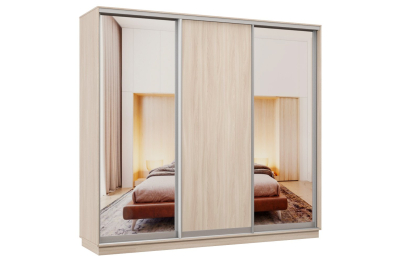 Шкаф-купе Премьер Лайт 59 (01;02;01) трехдверный