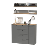 Прихожие, Комод Остин 16.221 ящики и дверки и две навесных полки Остин