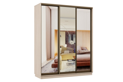 Шкаф-купе Премьер 26 ясень шимо светлый