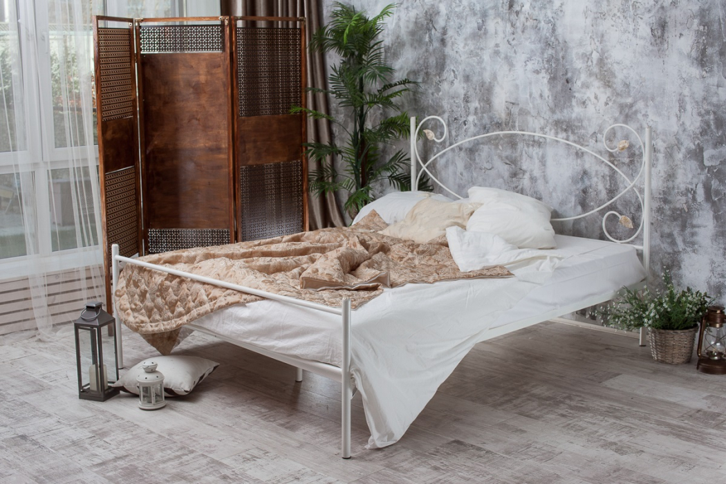 Двуспальные, Кованая кровать Виктория 1.8 с одной спинкой