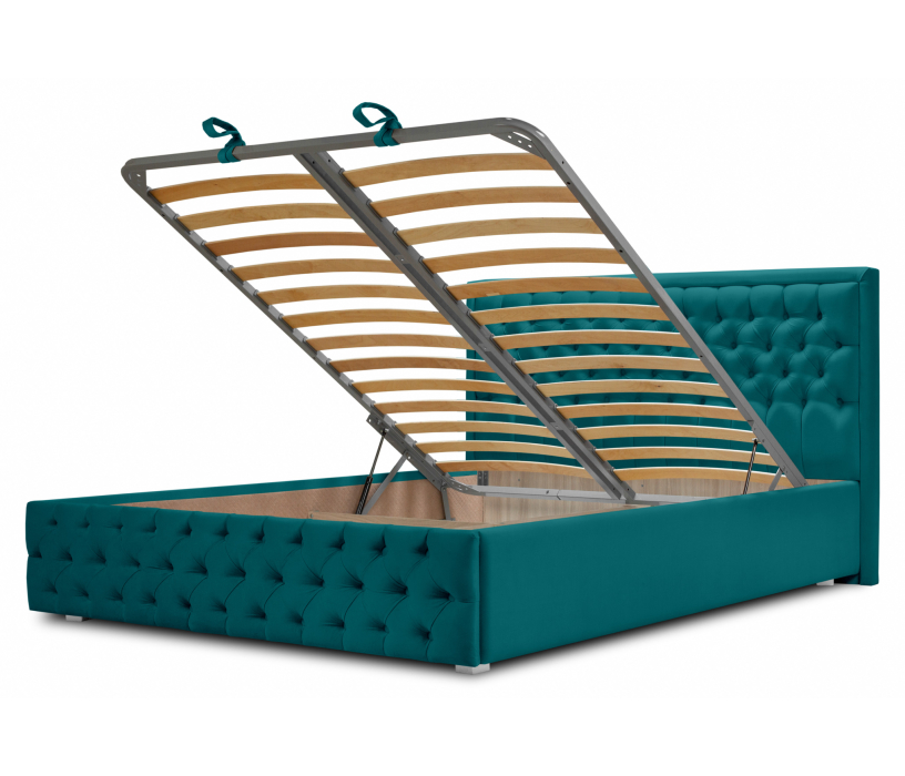 Мягкая кровать, Кровать с мягким изголовьем  Флоренция 1400 с подъемным механизмом