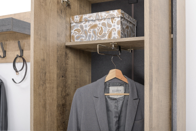 Прихожая с тумбой для обуви с сиденьем и зеркалом Трувор