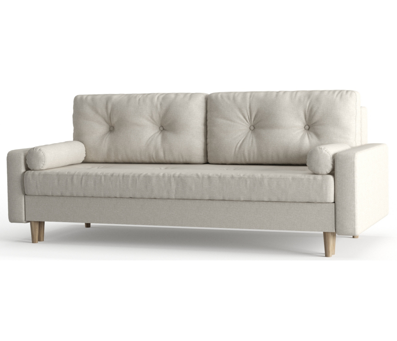 Диваны с ящиком для белья, Диван-кровать Belfast, независимый пружинный блок, рогожка