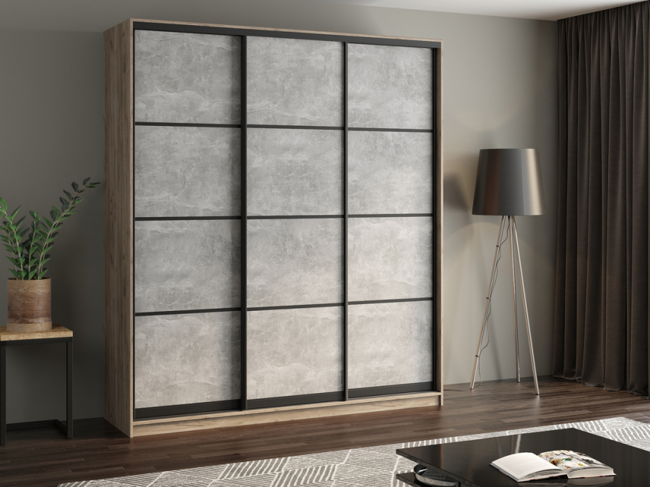 Шкафы-купе, Шкаф купе 3-х дверный АЙСБЕРГ ЛОФТ 220 