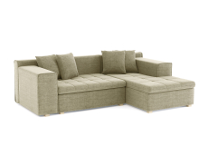 Диваны угловые в гостиную, Диван угловой Чикаго без механизма, рогожка