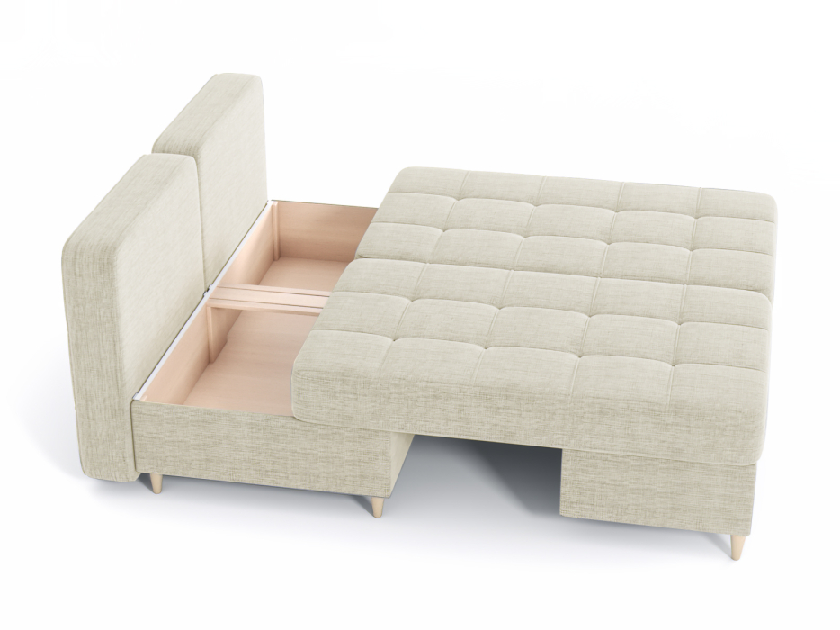 Диваны угловые в гостиную, Диван-кровать угловой Оливер 2 еврокнижка-трансформер, рогожка