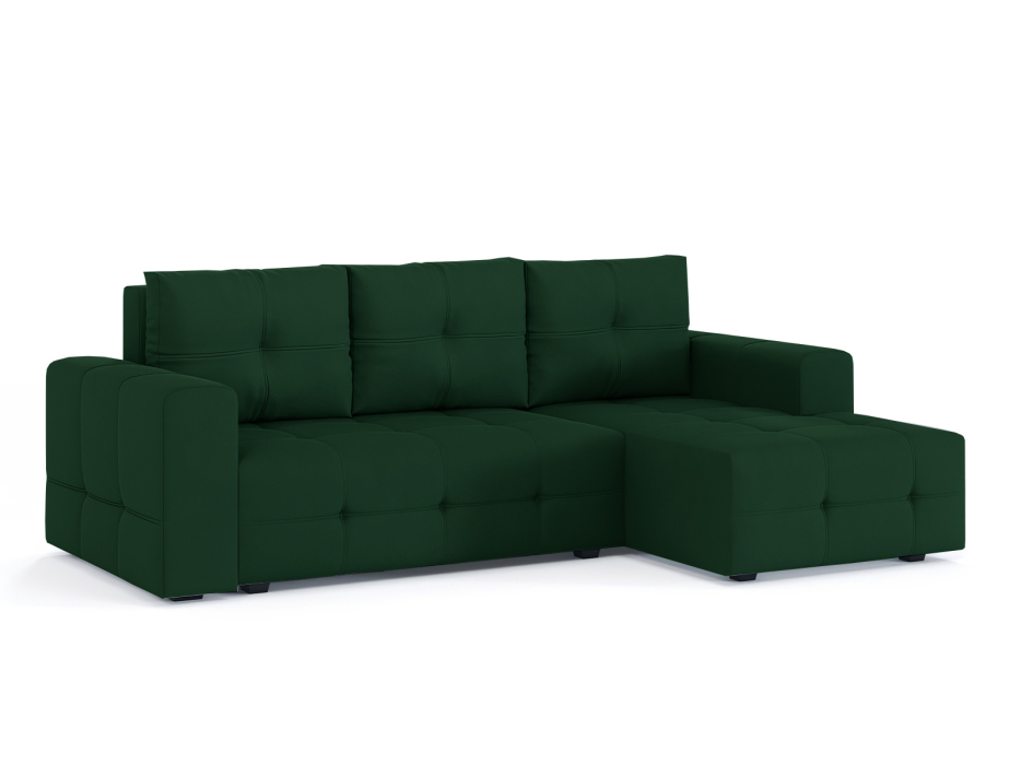 Диваны угловые в гостиную, Диван-кровать угловой Прадо, еврокнижка, велюр