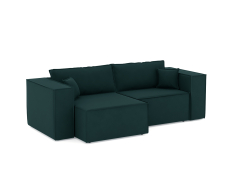Диваны угловые в гостиную, Диван-кровать угловой Лофт, велюр