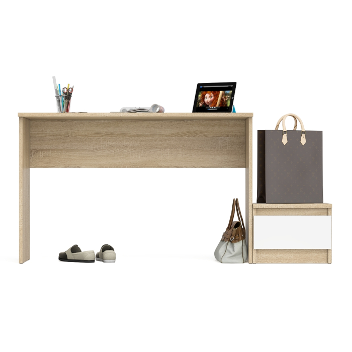 Прямые компьютерные столы, Стол письменный Мори с тумбой ТМП400.1