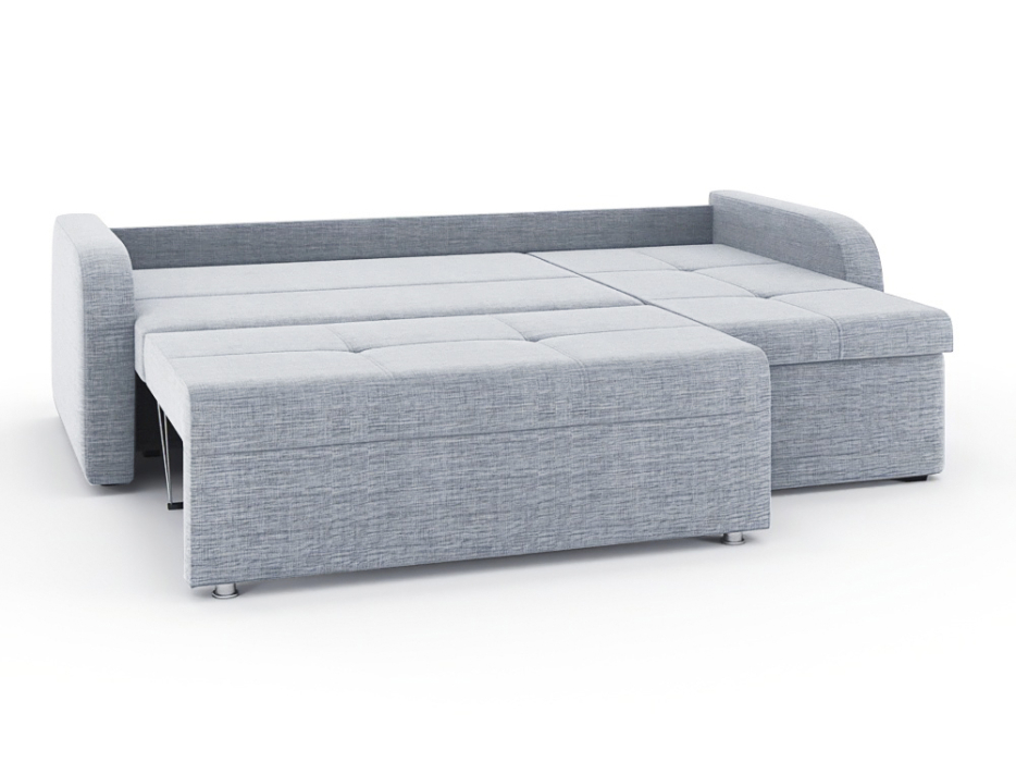 Диваны угловые в гостиную, Диван-кровать угловой Мини Люкс трехсекционная еврокнижка, рогожка Люкс