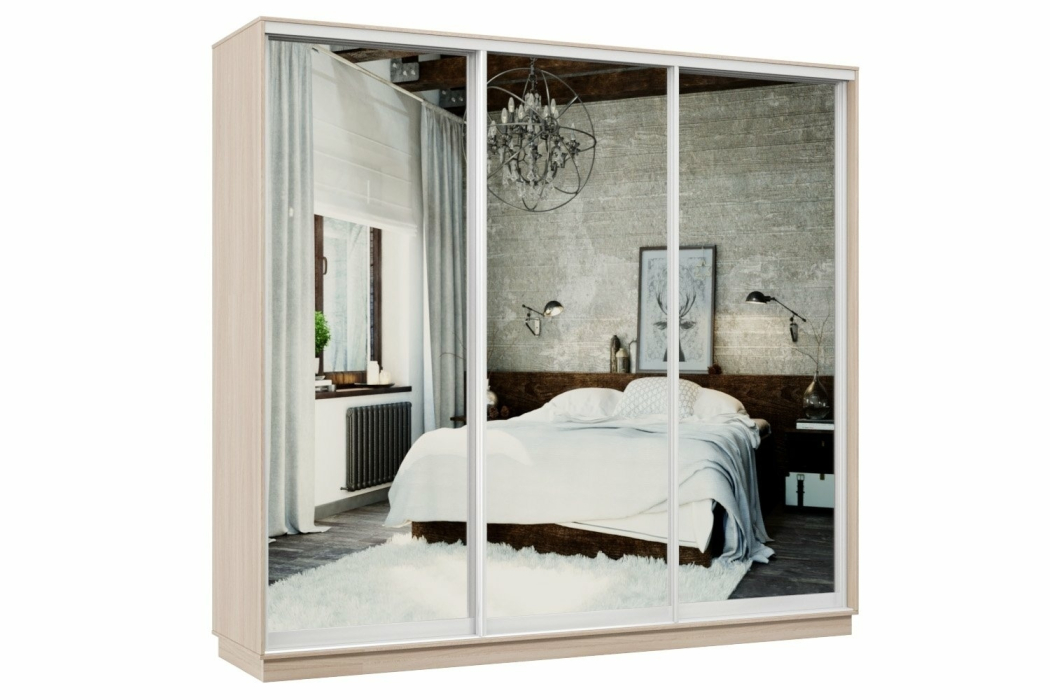 Шкафы-купе, Шкаф-купе Премьер 60 ясень шимо светлый