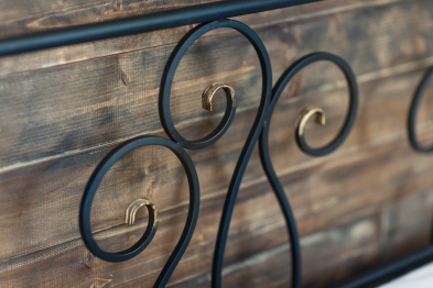 Кованая кровать Лацио 1.6 с двумя спинками