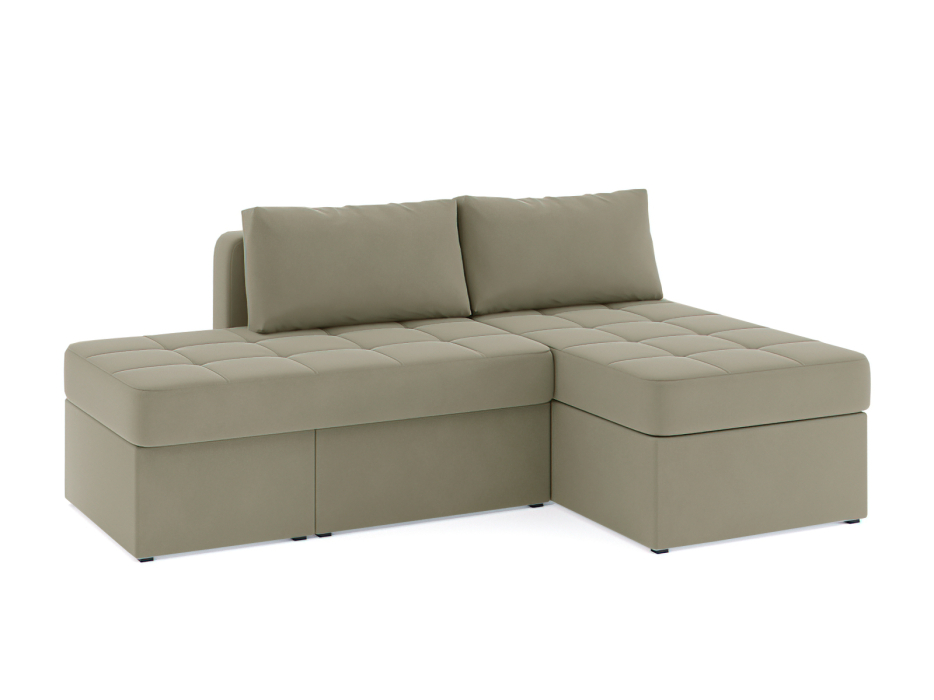 Диваны угловые в гостиную, Диван-кровать угловой Оливер еврокнижка-трансформер, велюр