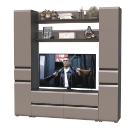 Два пенала с ящиком с двумя полочками и ТВ-тумбой Сидней