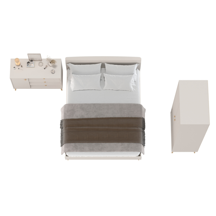 Спальные гарнитуры, Спальня Афина СП-04 кровать 1600 с комодом и 2-х дверным шкафом для одежды