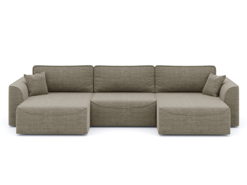 Диван-кровать П-образный Рафаэль еврокнижка НПБ, рогожка Люкс