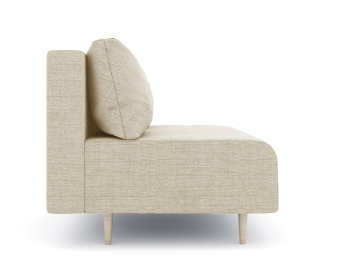 Диван прямой нераскладной Милли мини 2-х  местный без подлокотников, рогожка Люкс