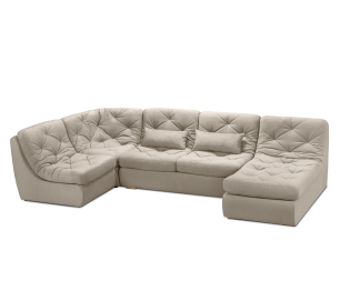 Диван модульный Борнео со спальным местоп П-образный, велюр